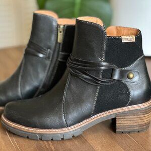 Pikolinos San Sebastian Black Ankle Boots - Size 7.5-8 U.S. \Size 38 EU